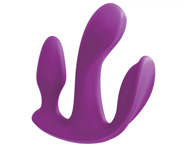 3Some total ecstasy - akkus, rádiós tripla vibrátor (lila)