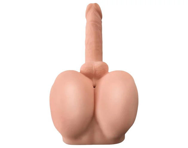 PDX Dirty Talk - élethű műpopsi torzó dildóval (natúr)