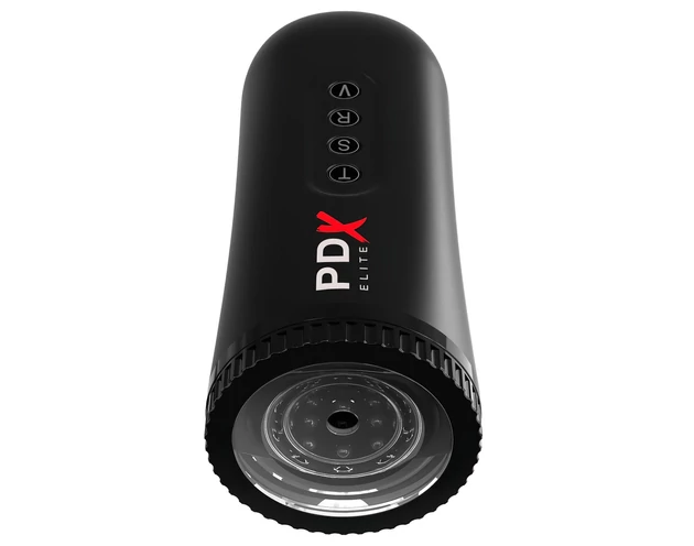 PDX Moto Blower - szívó, rezgő maszturbátor (fekete)