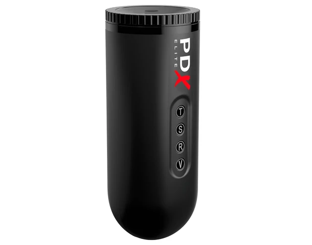 PDX Moto Blower - szívó, rezgő maszturbátor (fekete)