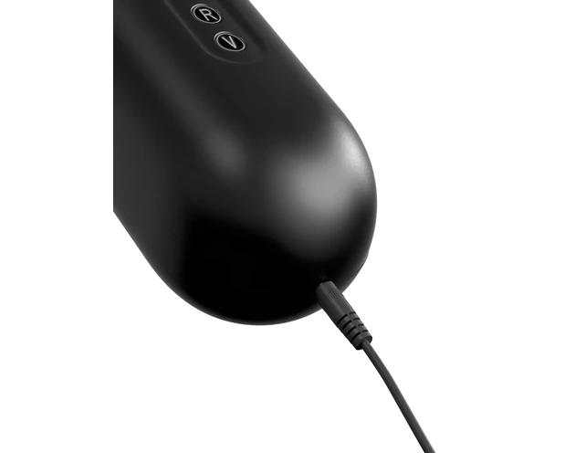 PDX Moto Blower - szívó, rezgő maszturbátor (fekete)