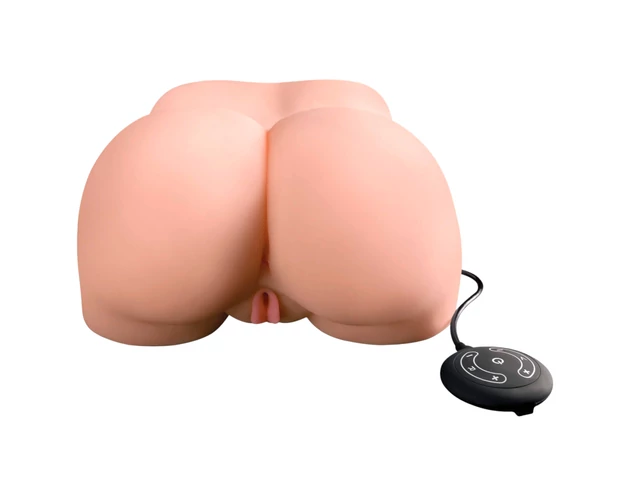 PDX Elite Milk Me Silly - vibrációs torzó maszturbátor (natúr)