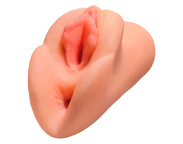 PDX Double Stroker - 2in1 élethű maszturbátor (natúr)