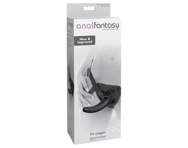 analfantasy The Pegger - felcsatolható dildó (fekete)