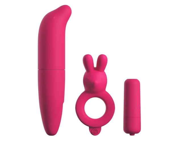 Classix - vízálló, vibrátor szett - 3 részes (pink)