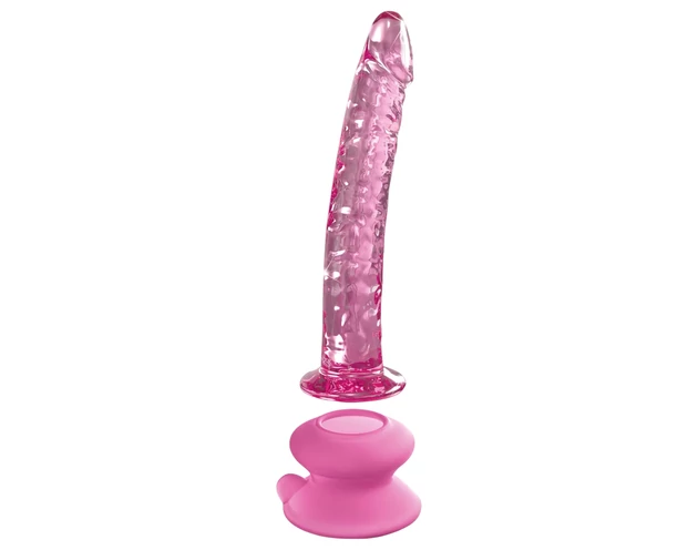 Icicles No. 86 - péniszes üveg dildó (pink)
