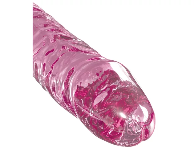 Icicles No. 86 - péniszes üveg dildó (pink)