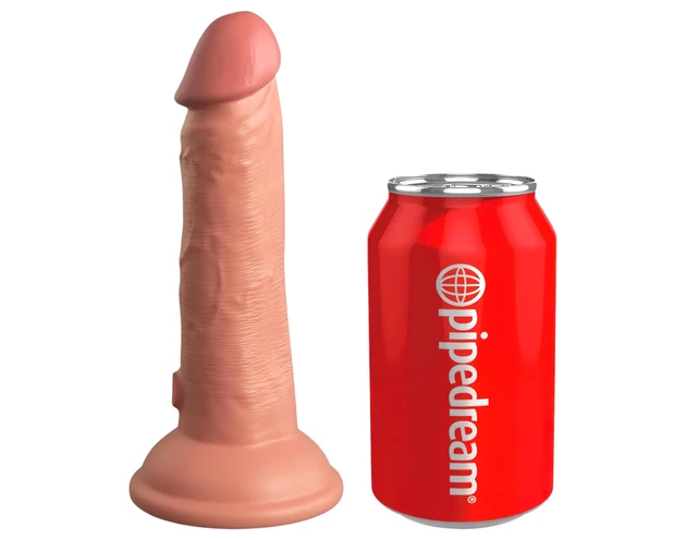 King Cock Elite 6 - tapadókorongos, élethű dildó (15cm) - natúr