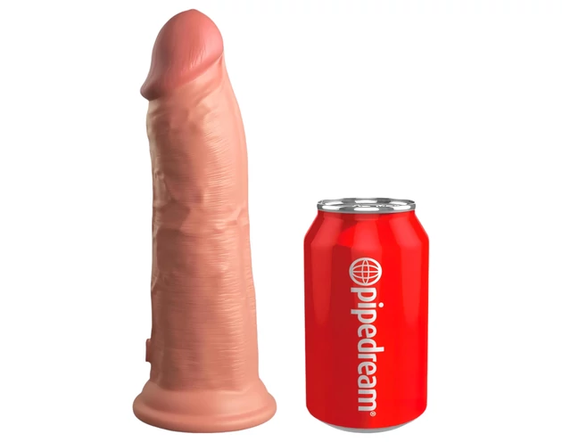 King Cock Elite 8 - tapadókorongos, élethű dildó (20cm) - natúr