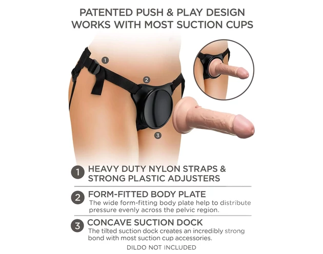 King Cock Elite Beginner's - felcsatolható alsó (fekete)