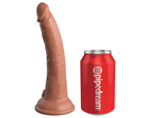 King Cock Elite Comfy - felcsatolható dildó hámmal (sötét natúr)