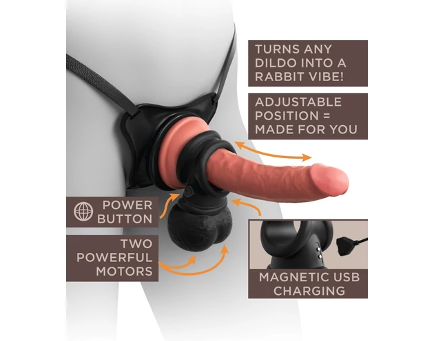 King Cock Elite Ultimate Vibrating - vibrációs felcsatolható szett