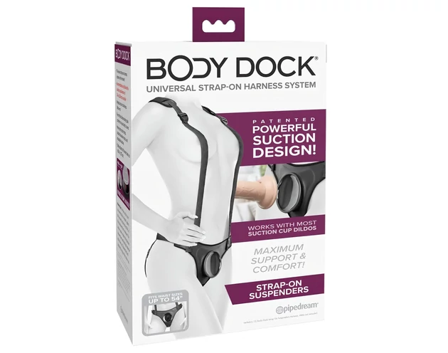 Body Dock - vállpántos felcsatolható alsó (fekete)