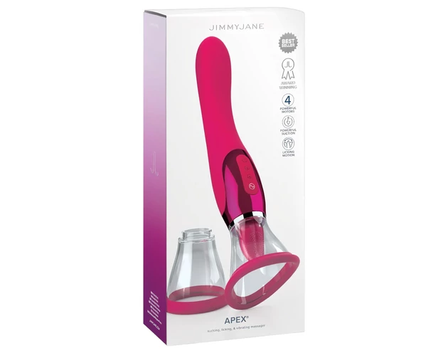 JimmyJane Apex - nyelves 2in1 vibrátor (pink)