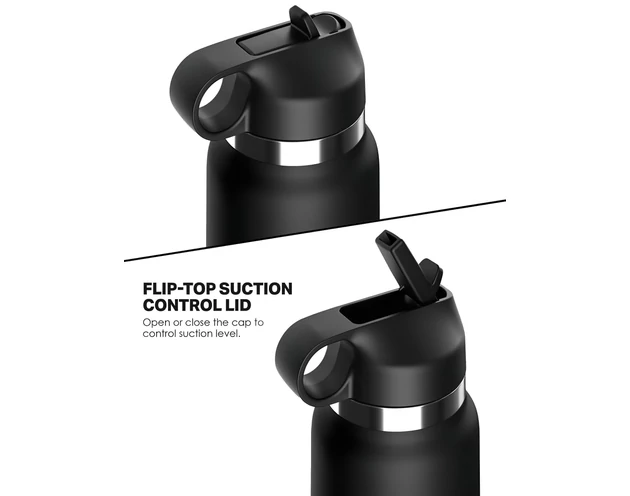 Fap Flask Thrill Seeker - maszturbátor kulacsban (fekete)