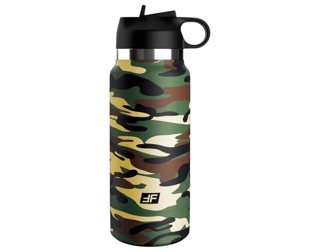 Fap Flask Happy Camper - maszturbátor kulacsban (zöld-fekete)