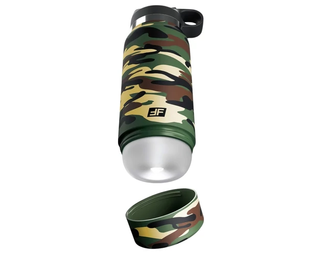 Fap Flask Happy Camper - maszturbátor kulacsban (zöld-fekete)