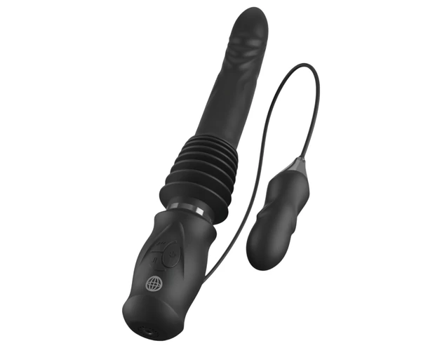 Fetish - lökő vibrátor (fekete)