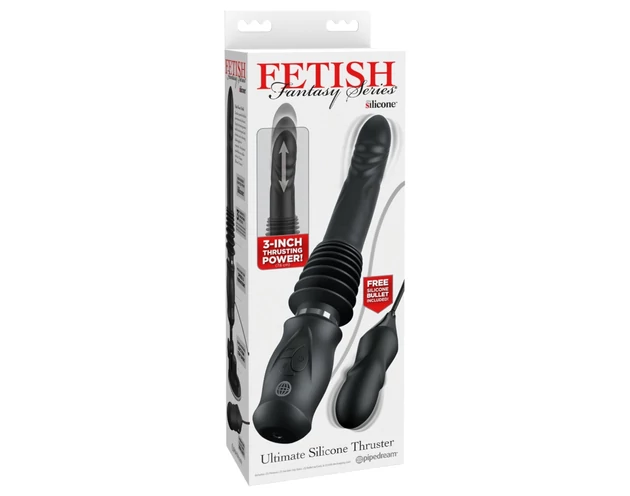 Fetish - lökő vibrátor (fekete)