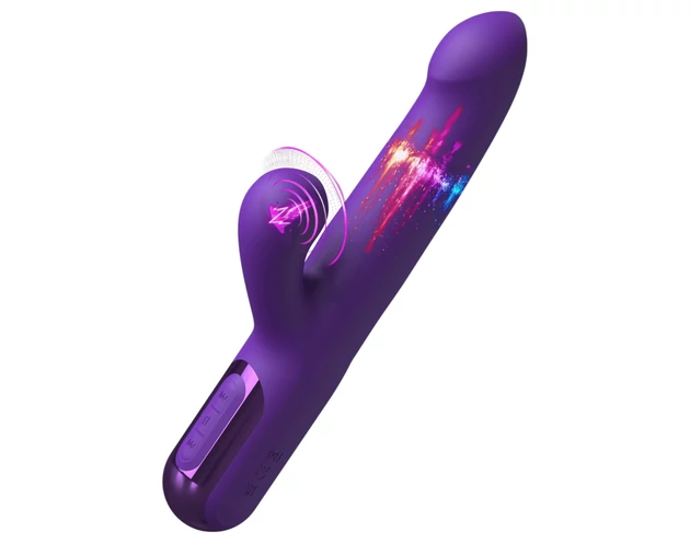 Fantasy For Her - 2in1 lökő vibrátor és csiklóizgató (lila)