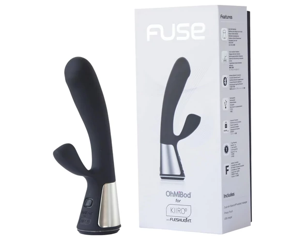 Fleshlight OHMIBOD Kiiroo - okos csiklókaros vibrátor (fekete)