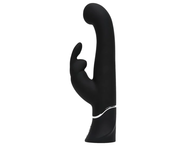 Happyrabbit G-spot - akkus, csiklókaros bólogató vibrátor (fekete)