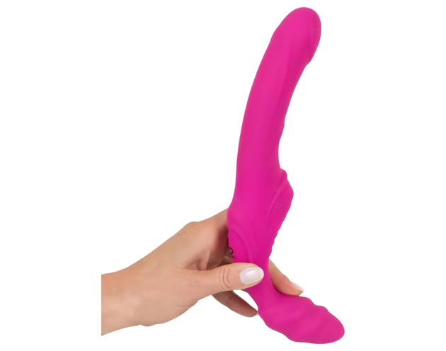 Strepless Strap-On - felcsatolható vibrátor (pink)