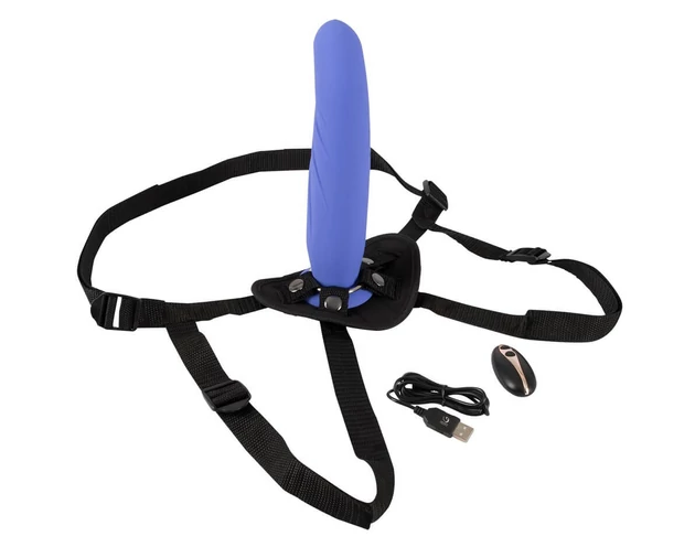 You2Toys - RC Strap-On - akkus, rádiós felcsatolható vibrátor (lila)