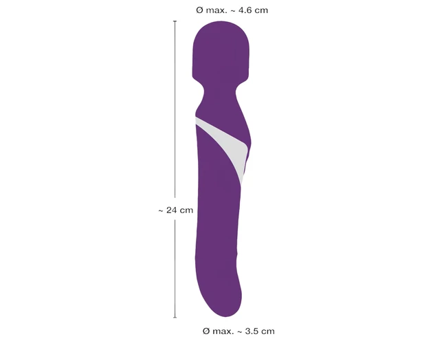 Javida Wand & Pearl - 2in1 masszírozó vibrátor (lila)
