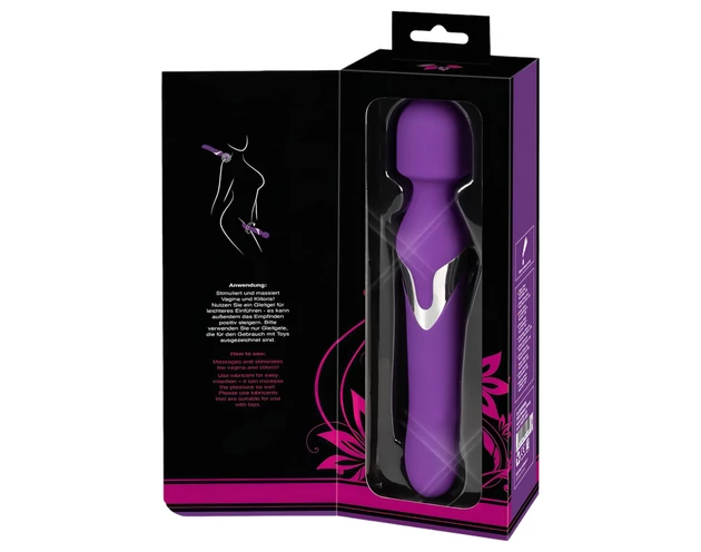 Javida Wand & Pearl - 2in1 masszírozó vibrátor (lila)