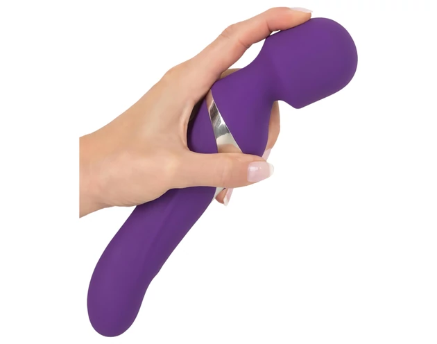 Javida Wand & Pearl - 2in1 masszírozó vibrátor (lila)
