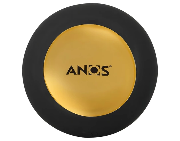 ANOS - forgó gyöngyös anál vibrátor (fekete)