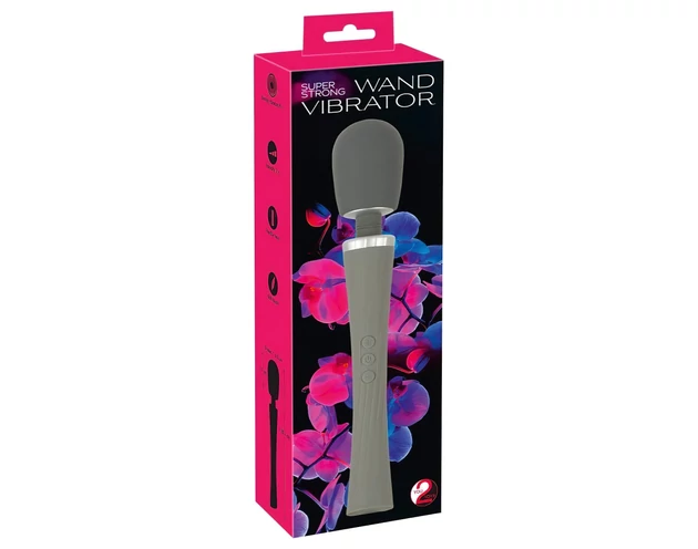 You2Toys - Super Strong Wand - masszírozó vibrátor (szürke)