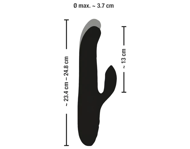 SMILE Thrusting - csiklókaros, forgó-lökő vibrátor (lila)
