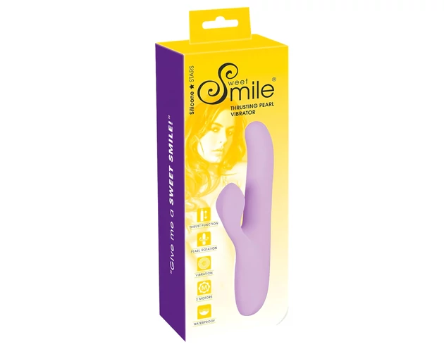 SMILE Thrusting - csiklókaros, forgó-lökő vibrátor (lila)