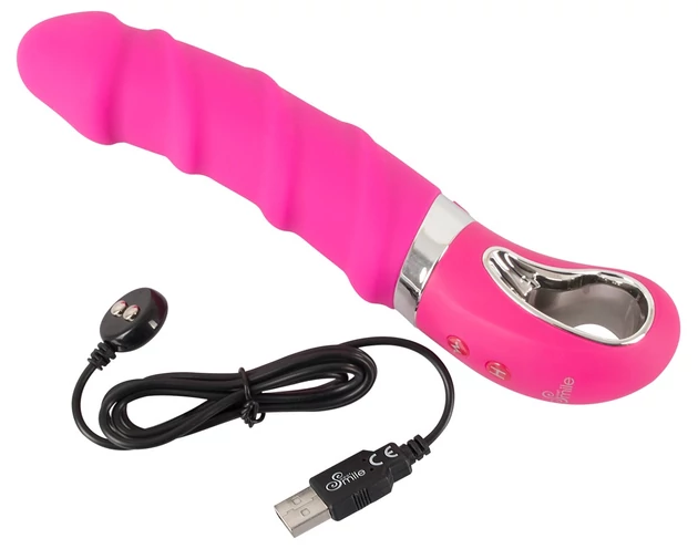 SMILE Soft - akkus, melegítő vibrátor (pink)