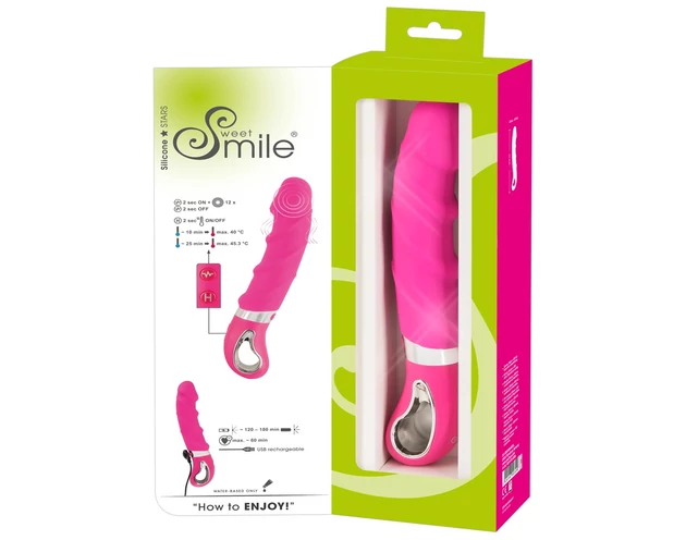 SMILE Soft - akkus, melegítő vibrátor (pink)