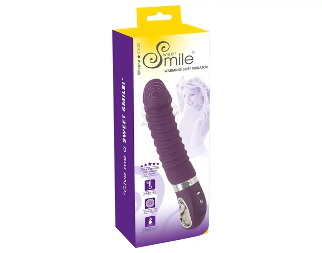 SMILE Soft - akkus, melegítő vibrátor (lila)