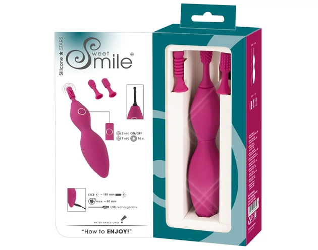 SMILE - Spot - akkus, csiklóvibrátor szett - lila (3 részes)
