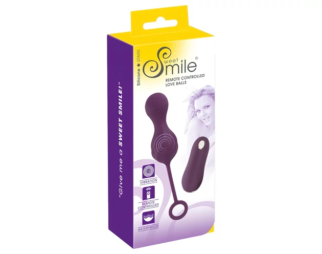 SMILE RC Love Balls - akkus, rádiós vibrációs tojás (lila)