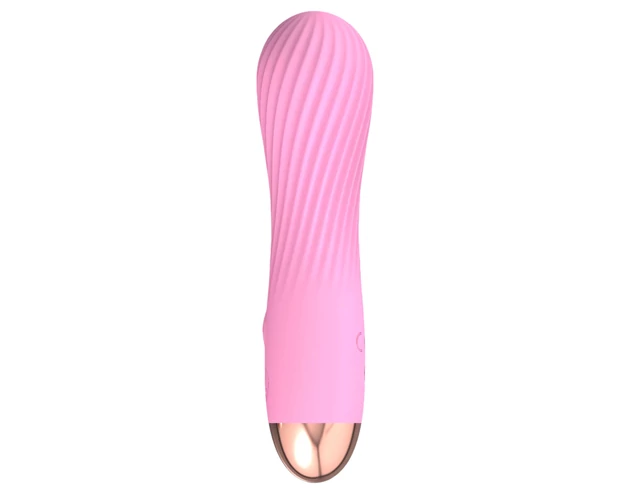 Cuties Mini - akkus, vízálló, spirál vibrátor (pink)