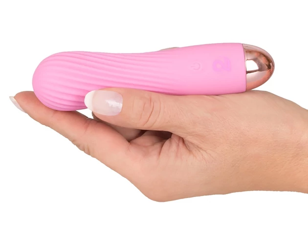 Cuties Mini - akkus, vízálló, spirál vibrátor (pink)