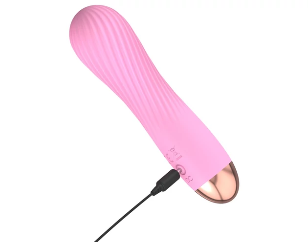 Cuties Mini - akkus, vízálló, spirál vibrátor (pink)