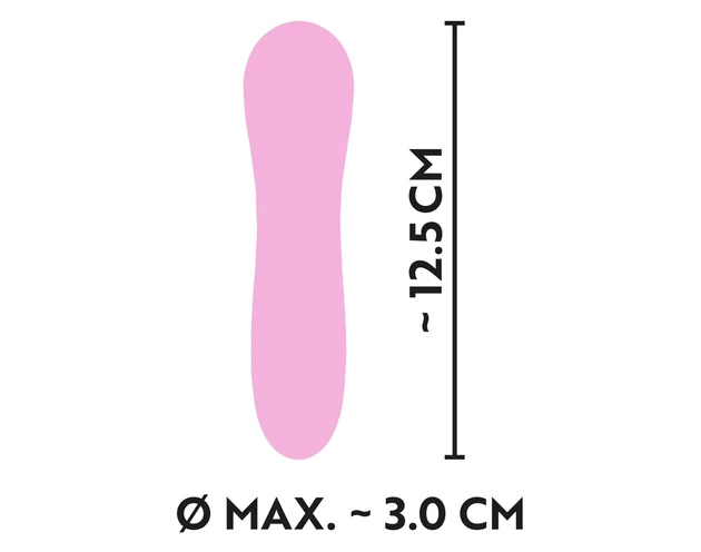 Cuties Mini - akkus, vízálló, spirál vibrátor (pink)