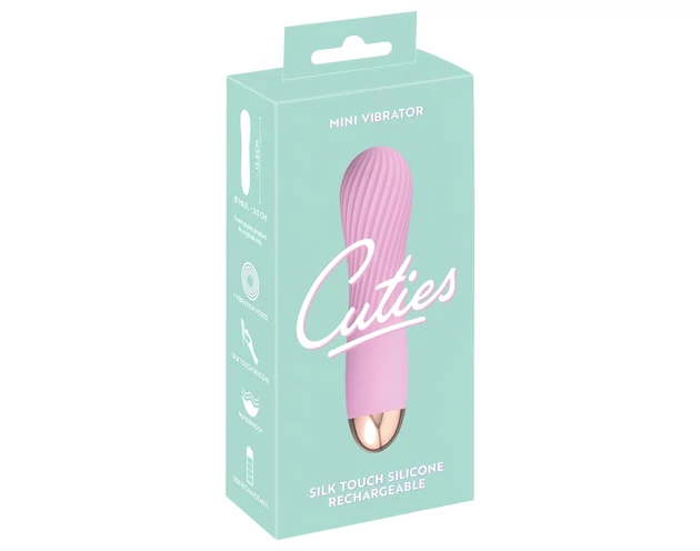 Cuties Mini - akkus, vízálló, spirál vibrátor (pink)