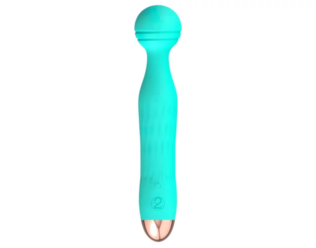 Cuties Mini Wand - akkus, vízálló, masszírozó vibrátor (zöld)