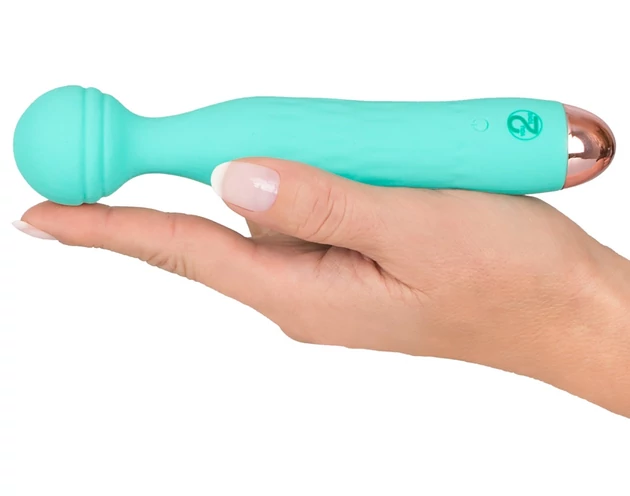 Cuties Mini Wand - akkus, vízálló, masszírozó vibrátor (zöld)