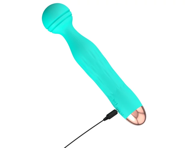Cuties Mini Wand - akkus, vízálló, masszírozó vibrátor (zöld)