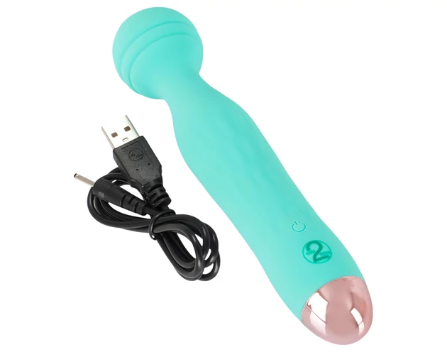 Cuties Mini Wand - akkus, vízálló, masszírozó vibrátor (zöld)