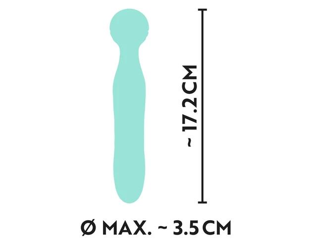 Cuties Mini Wand - akkus, vízálló, masszírozó vibrátor (zöld)